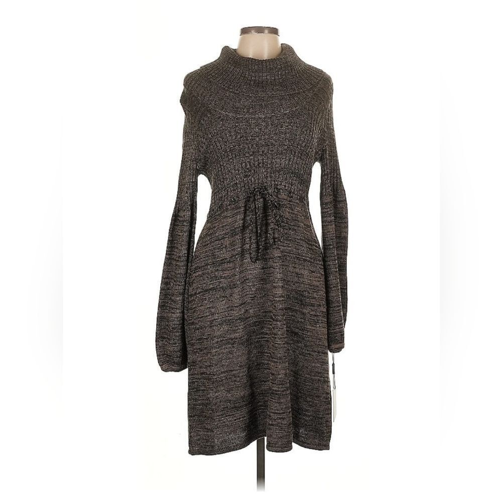 Calvin Klein Charcoal Long Sleeve Dress